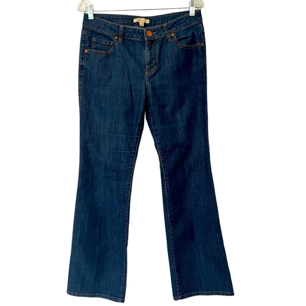 CAbi Dark Blue Mid Rise Jeans Women’s Size 8